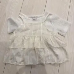 mirror bae.ビスチェ付きTシャツ 80サイズ