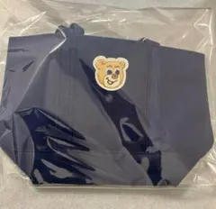 新品未使用タグ付き　ラブラリーオールドテディ　ワッペントートバッグ　ネイビー　小