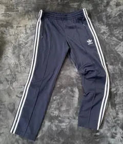 美品 adidas originals トラックパンツ ジャージ ネイビー M - メルカリ