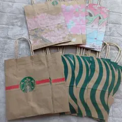 スターバックスStarbucks ショッパー 紙袋 ホリデー スプリング 12枚