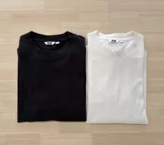 UNIQLO-UエアリズムコットンクルーネックTシャツ Sサイズ 2着セット