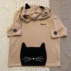 猫ポッケ　猫ミミ　パーカー　ピンクのサムネイル