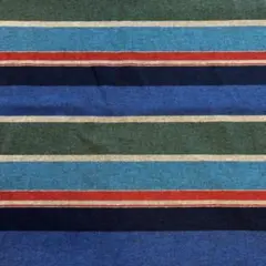 先染め生地（多色ボーダー柄ツイル）