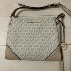 【超美品】MICHAEL KORS MKロゴ ショルダーバッグ ピンク