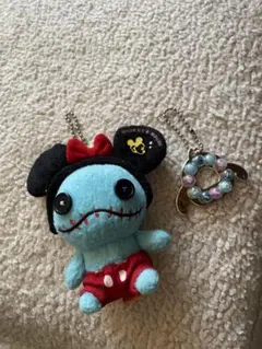 ミニーマウス ぬいぐるみキーホルダー