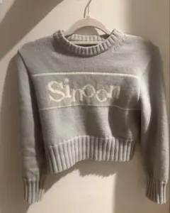 sinoon ニット　ライトブルー