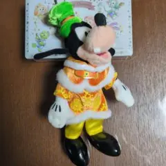 ディズニー30周年　クリスマスグーフィーぬいぐるみバッジ