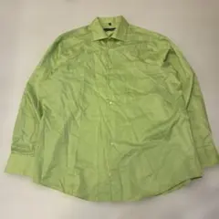 美品 GEOFFREY BEENE 長袖シャツ ライムグリーン ヴィンテージ