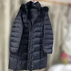 23区　ダウンコート　42サイズ　大きなサイズ　ファー取り外し可能　ダウン82%