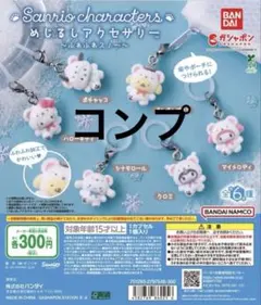 めじるしアクセサリー サンリオキャラクターズ ～ふわふわスノー～　コンプ