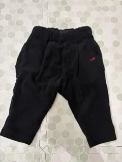 【BREEZE 】コーデュロイ　パンツ　黒　80cm