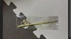 ハンドメイド用ゴールドかんざし 花飾り付き