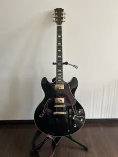 Greco SAB-120 黒 超レアモデル！ セミアコベース ※ソフトケース付