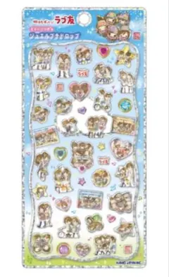 明日もずっとラブ友 ストーンつき ジュエルプチドロップ シール ステッカー 新品