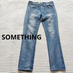SOMETHING NEOJEAN　ダメージ加工 レディースジーンズ