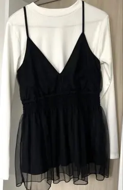 美品　しまむら KHALITA ハリータ　khalita チュールビスチェ