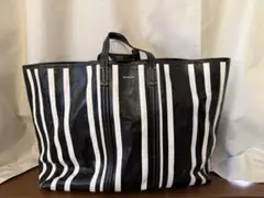 BALENCIAGA Striped Leather Tote Bagのサムネイル