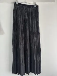 ClANE ブラック プリーツ ロングスカート【サイズ1】