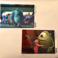ディズニーストア モンスターズインク 映画シーン クリアステッカーセット