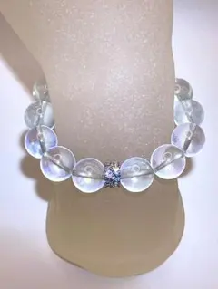 【ピンクシラーアクアマリン/ローズクォーツ】内径約15cm 浄化済 No,515 ピンクシラーアクアマリン/ローズクォーツ】内径約15cm 浄化済 No,515