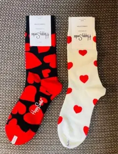 Happy Socks ハート柄ソックス 2足セットのサムネイル