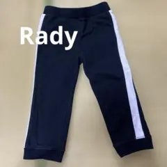 Rady サイドライン ロングパンツ ブラック M