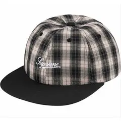 Supreme Script Logo 6-Panel Black Plaidのサムネイル