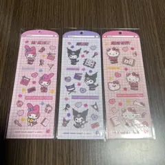 My Melody Kuromi Hello Kitty ステッカーセット