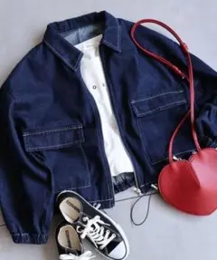 インディゴデニム ジップアップジャケット