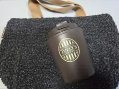 【新品未使用】TULLY'S COFFEE　ボアバッグ&タンブラー