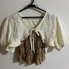 ボレロset花柄ビスチェ