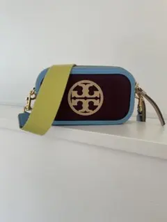 トリーバーチ TORY BURCH ミラー キャンバス ミニ クロスボディバッグ