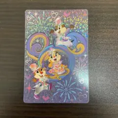 香港ディズニー 20周年 ホログラムカード チップとデール