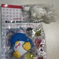 新品　ソフビパペットマスコット　セット　タキシードサム　シナモン　サンリオ