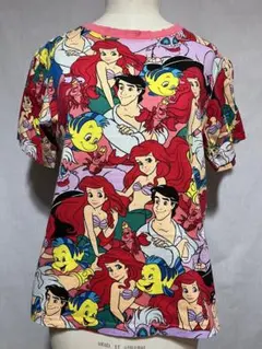 【TDR限定】リトルマーメイド キャラクターTシャツ 半袖　【M】