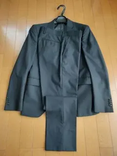 ストライプ 　スーツ 　黒　美品