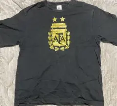 【匿名配送】adidas・アディダス・黄色ロゴ・LサイズTシャツアルゼンチン代表