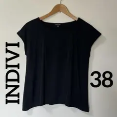 INDIVI 半袖ブラウス　38 ブラックのサムネイル