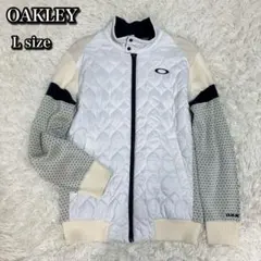 極美品✨オークリー キルティング リブニット セーター ジャケット L ゴルフ