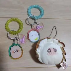 ガチャガチャ うるるん リトルオイスターズ、ほたてちゃんキーホルダー3個セット