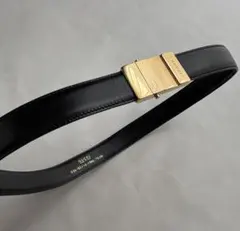 GUCCI グッチ　ブラックレザー ベルト 69cm（70/28）