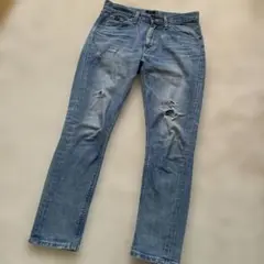 Lee×ナノユニバースコラボ別注ビンテージアンクルパンツデニム品番96052