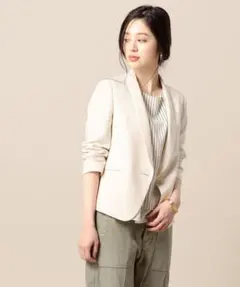 BEAUTY & YOUTH/ジョーゼット9分袖ジャケット