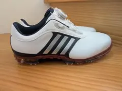 adidas ゴルフシューズ ホワイト/ネイビー【ほぼ新品】