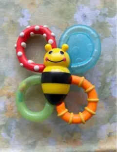 カラフルなミツバチ型の ラトル　歯固め　Sassy サッシー　カミカミみつばち
