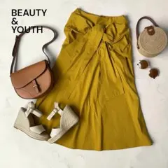BEAUTY&YOUTH フロントノット フレアスカート Sのサムネイル