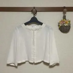 NEWYORKER ノーカラー ジャケット カーディガンのサムネイル