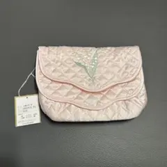 familiar 二段ポーチ ピンク キルティングのサムネイル