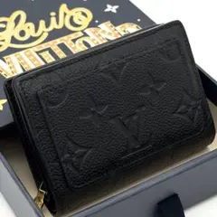 ✨極美品現行モデル✨ルイヴィトン アンプラント クレア 折り財布 ブラック 箱有 LOUIS VUITTON - 超極美品 現行モデル✨ルイヴィトン アンプラント