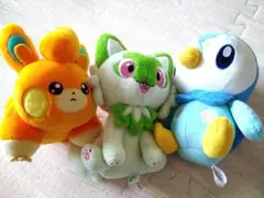 ポケモンぬいぐるみ3つセット　パモ　ニャオハ　ポッチャマ